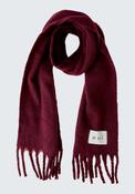 Oui Cuddly Soft Fringe Scarf, Berry Wine image