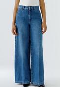 Oui Wide Leg Denim Jeans, Light Blue image