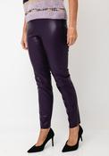 Oui Chasey Faux Leather Leggings, Purple image