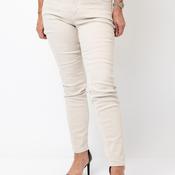 OUI Baxter Slim Cropped Jeans, Beige