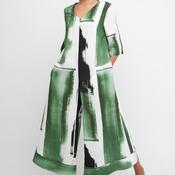 Ozai N Kú Wide Leg Abstract Print Jumpsuit, Green Multi image