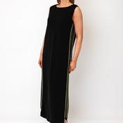 Ozai N Kú Basic with Stripe Detail Midi Dress, Black Multi image
