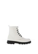 Pablosky Girls Faux Leather Star Boots, White image