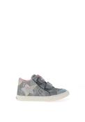 Pablosky Girls Glitter Star High Top Trainer, Silver image