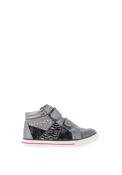 Pablosky Girls Embellished High Top Trainer, Silver image