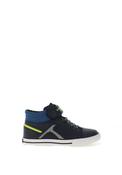 Pablosky Boys 974520 Velcro and Strech Lace High Top Trainer, Navy image