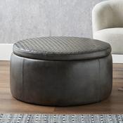 Pacific Arturo Leather Storage Box, Brown