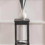 Pacific Heritage Pine Wood Accent Table, Black image