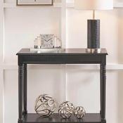 Pacific Heritage Pine Wood Console Table, Black image