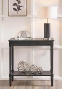 Pacific Heritage Pine Wood Console Table, Black image