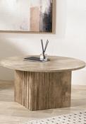 Pacific Elkton Concrete Effect Groove Detail Coffee Table, Natural image