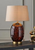 Pacific Lucien Tortoiseshell Glass Tall Table Lamp, Brown image