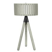 Pacific Rabanne Slatted Tripod Table Lamp, Natural image