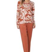 Pastunette Ethernal Cuffed Pyjama Set, Orange