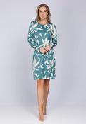 Pastunette Nodic Leaf Long Sleeve Nightdress, Green image