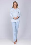 Pastunette Print Long Sleeve Pyjama Set, Blue image