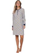 Pastunette Moonlite Floral Long Sleeve Nightdress, Navy