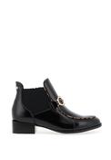 Patrizio Como Lendorf Glossy Leather Low Ankle Boot, Black image