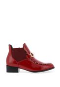 Patrizio Como Lendorf Glossy Leather Low Ankle Boot, Red image