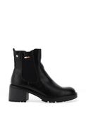 Patrizio Como Loreto Glossy Leather Heeled Chelsea Boots, Black image