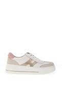Patrizio Como Parma Leather Panelled Trainers, White image