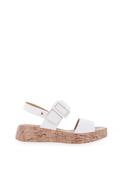 Patrizio Como Ardea Cork Platform Sandals, White image