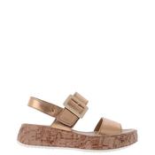 Patrizio Como Ardea Cork Platform Sandals, Gold image