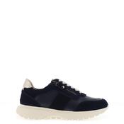Patrizio Como Cori Eboli Faux Leather Laced Trainers, Navy