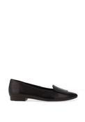 Paul Green Smooth Nappa Leather Pointed Ballet Pumps, Dark Brown image
