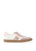 Paul Green Suede Nylon Panel Court Trainers, Neutral image