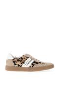 Paul Green Suede Panel Court Trainers, Beige image