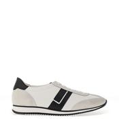 Paul Green Leather Monochrome Trainers, White &amp; Black image