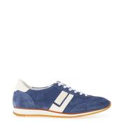 Paul Green Leather Monochrome Trainers, Blue &amp; Cream