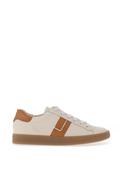 Paul Green Leather Lace Up Trainers, Beige image