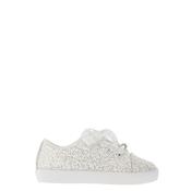 Paula’s Communion Glitter Trainer, White