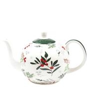 Peggy Wilkins Winter Hedgerow New Bone China Teapot, White