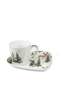Peggy Wilkins Spellwood Forest Mug and Biscuit Saucer, White image