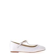 Perfect Kids Girls Gracie Satin Communion Shoes, White image