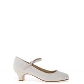 Perfect Kids Girls Kylie Glitter Communion Shoes, White image