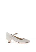Perfect Kids Girls Kylie Glitter Communion Shoes, White image