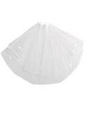 Isabella Floral Communion Veil, White