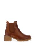 Pitillos Distressed Leather Heeled Chelsea Boots, Tan image
