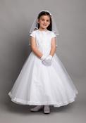 Poinsettia 5232 Communion Dress, White image