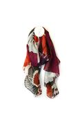 Pom Poppy Print Scarf, Red image