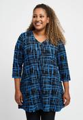 Pont Neuf Melina Patterned Tunic Top, Blue image