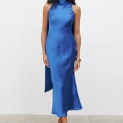 Pretty Lavish Scarf Midaxi Dress, Blue