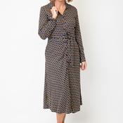 Pretty Vacant Geometric Print Midi Dress, Navy Multi