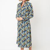 Pretty Vacant Geometric Print Midi Dress, Navy Multi image