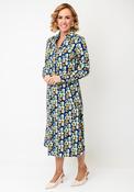 Pretty Vacant Geometric Print Midi Dress, Navy Multi image