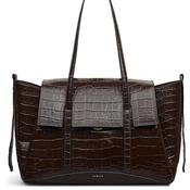 Radley The Chancery Large Flapover Shoulder Bag, Dark Brown image